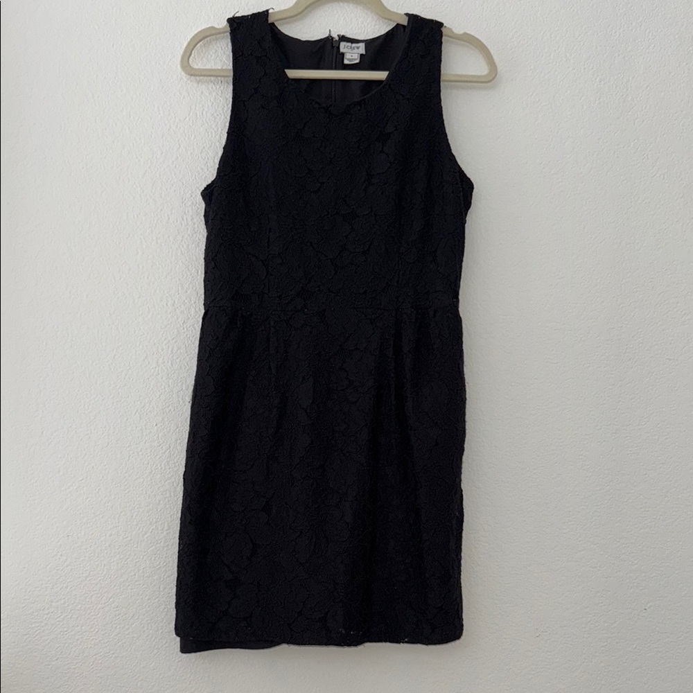 J. Crew Black Sheath Midi Dress with Scoop Neck for Cocktail